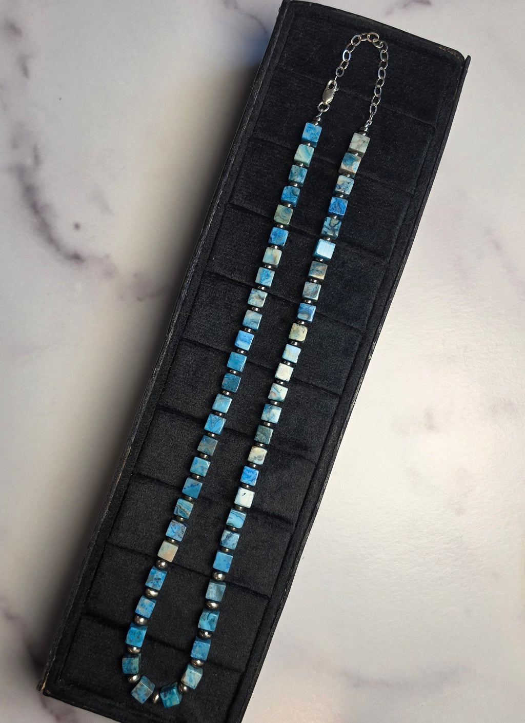 The Square Dance Necklace 19-22 inches