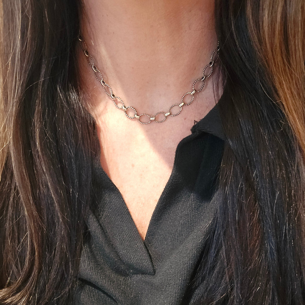 Handmade Sterling Link Chain Necklace