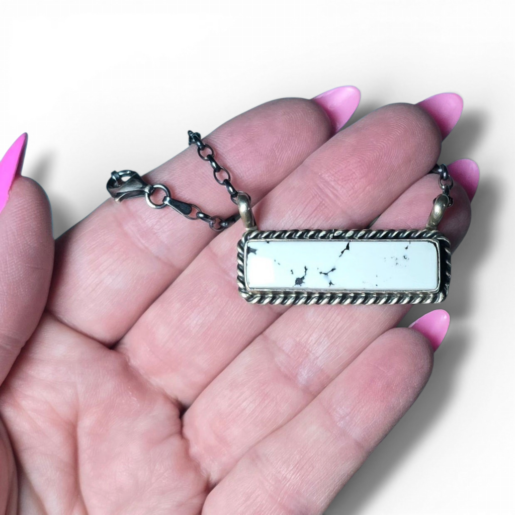 Augustine Largo White Buffalo Bar Necklace (wholesale cost)