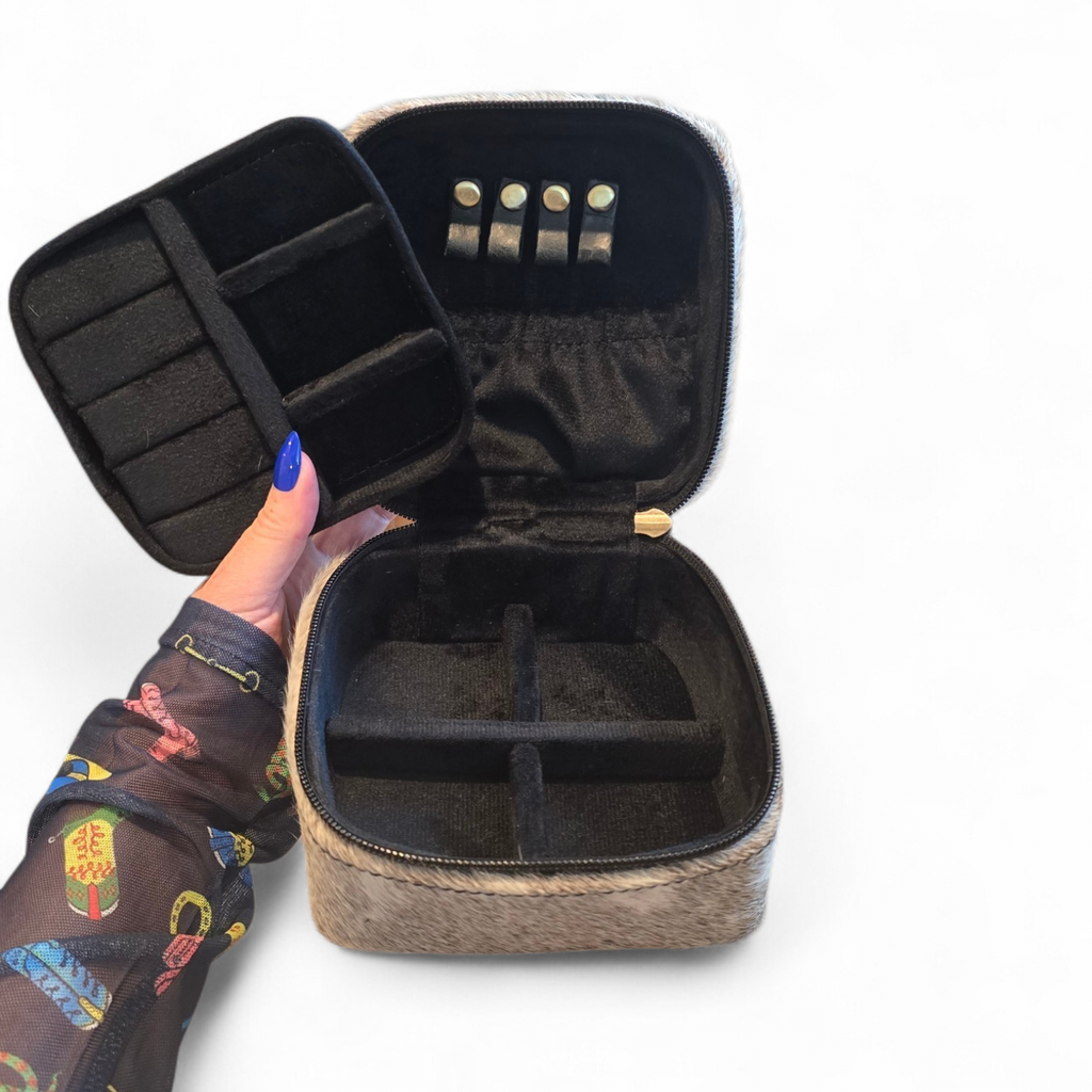 Leather & Hide Small Jewelry Box