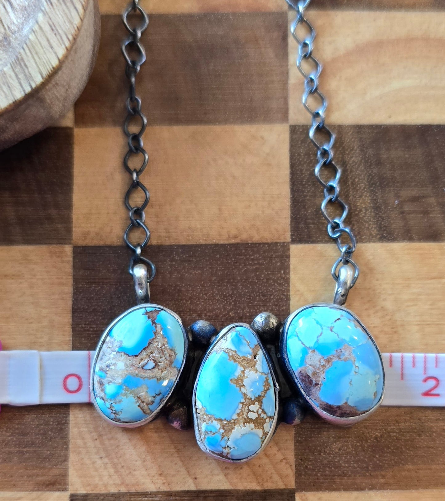 Golden Hills and Sterling Silver Necklace