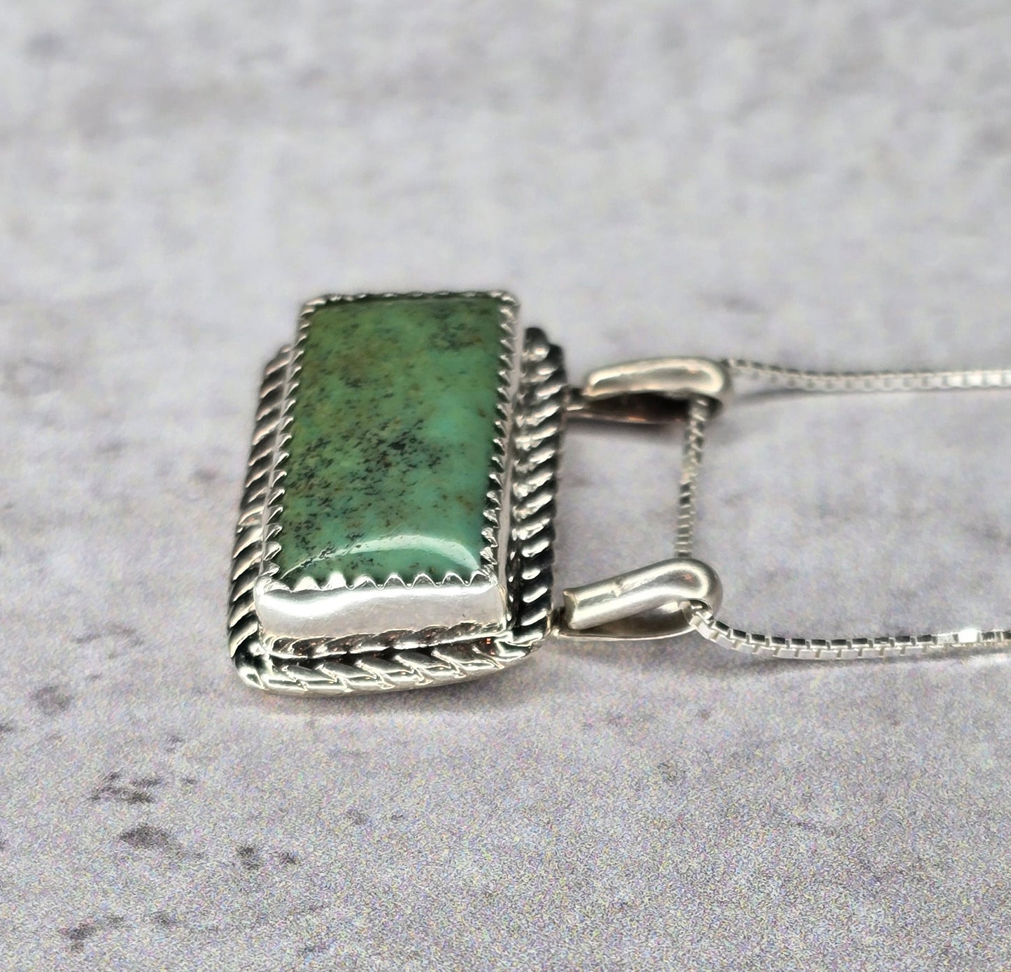 Kingman Turquoise and Sterling Necklace
