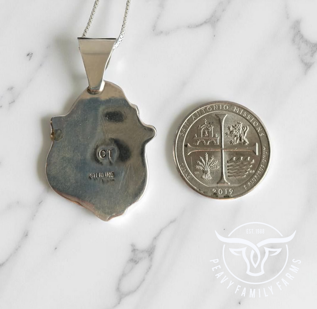 Charoite and Sterling Pendant