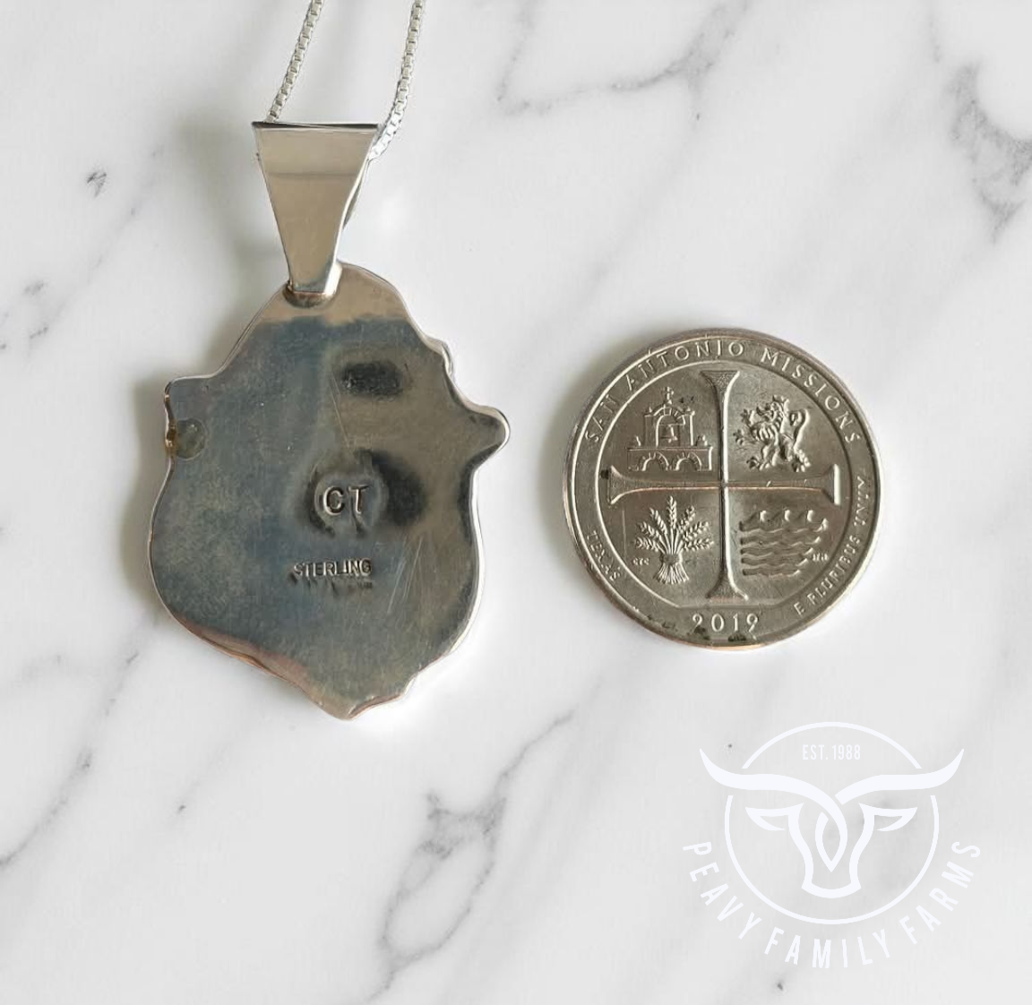 Charoite and Sterling Pendant