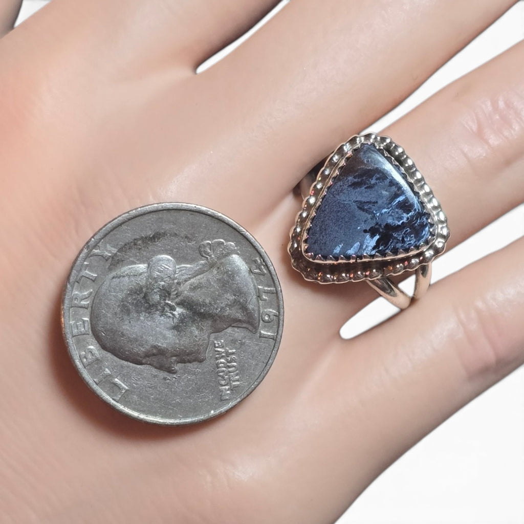 Native Made Pietersite & Sterling Ring Size 7