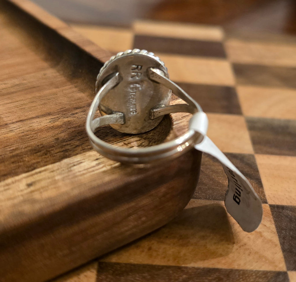 Lilac Opal & Sterling Ring