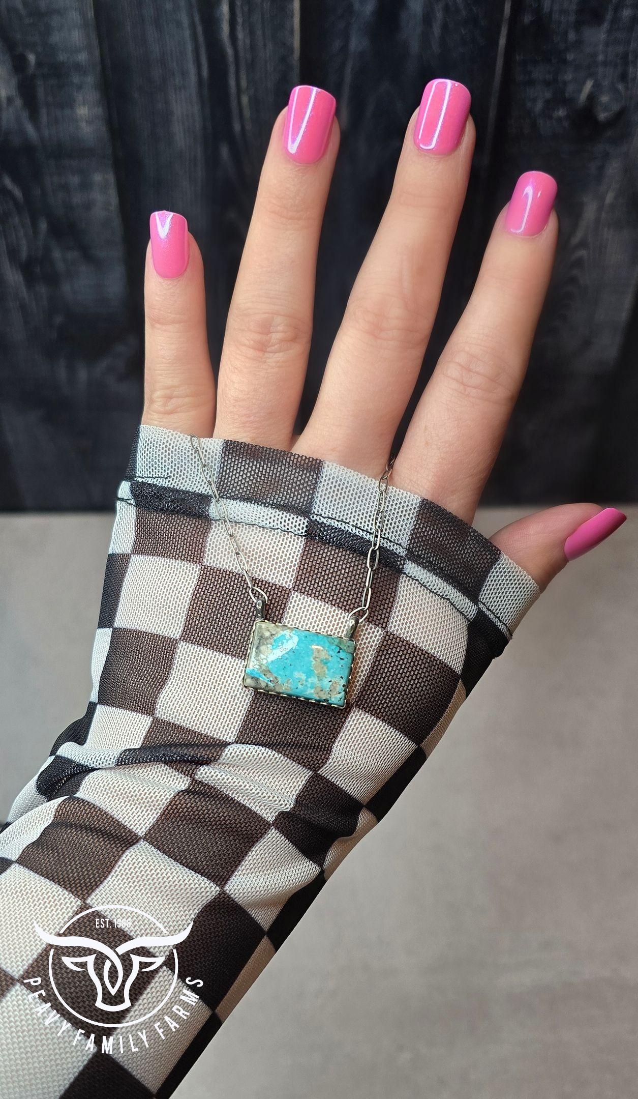 Kingman Turquoise and Sterling Necklace