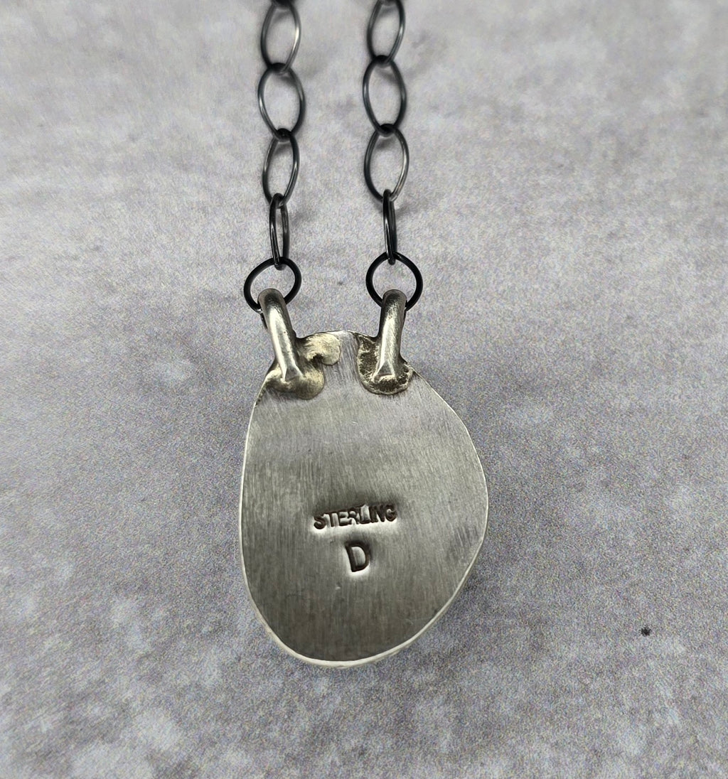 Kingman Turquoise and Sterling Necklace