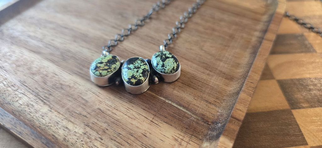 Blackjack Turquoise & Sterling Necklace