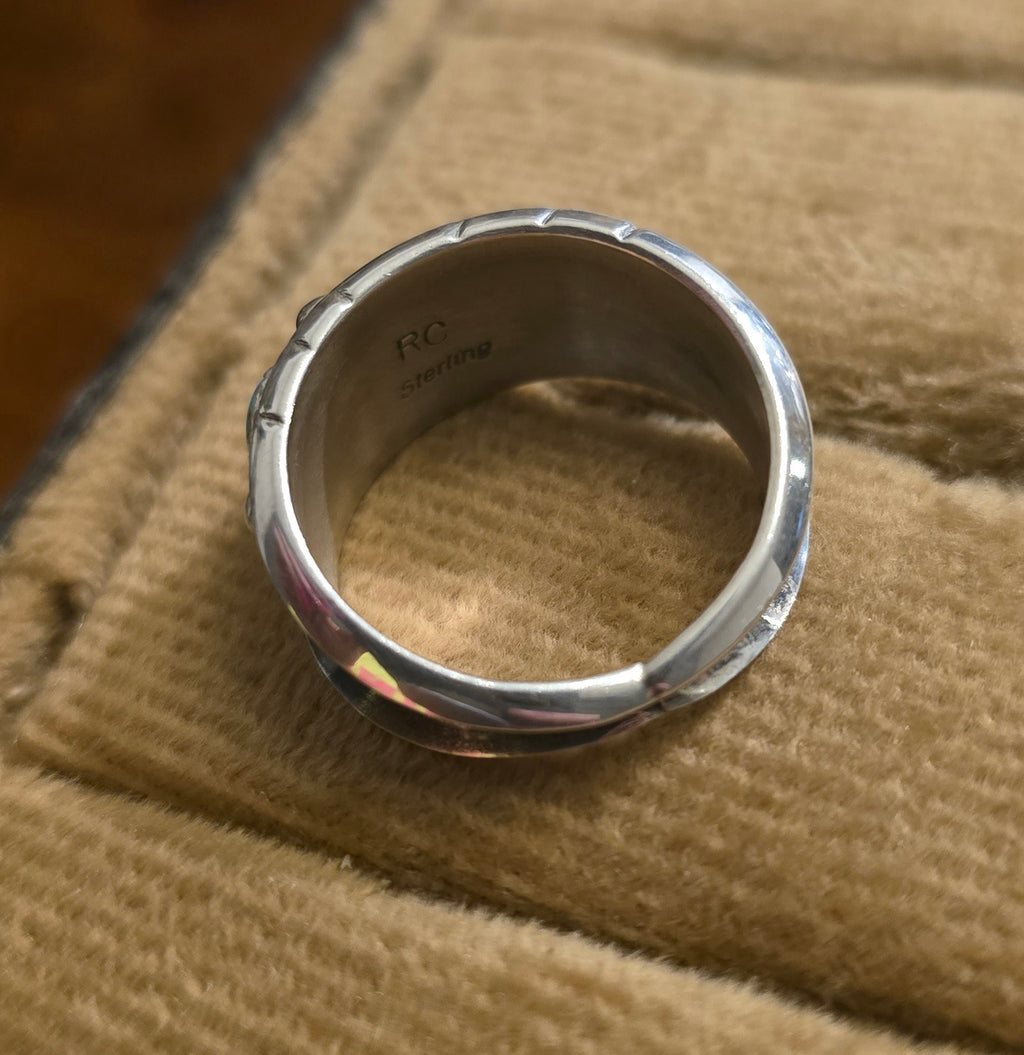 Turquoise & Sterling 3 Stone Ring