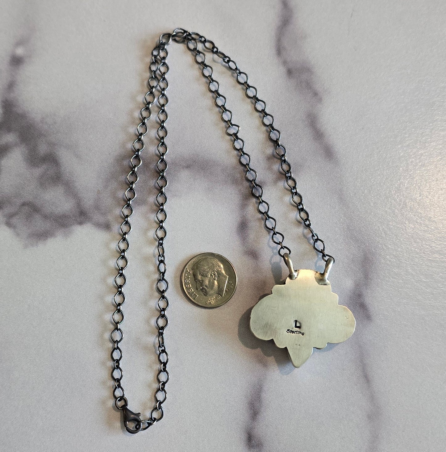 Sonoran Gold Turquoise and Sterling Necklace
