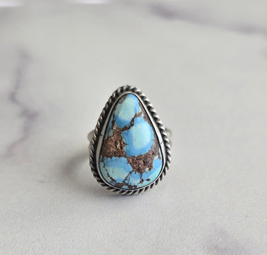 Golden Hills Turquoise and Sterling Adjustable