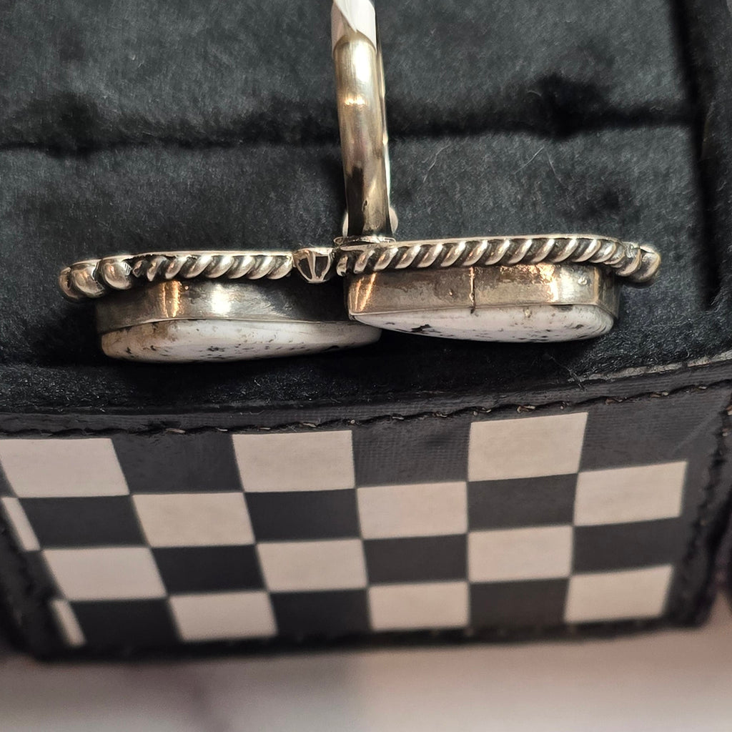 Native Made White Buffalo Adjustable Ring
