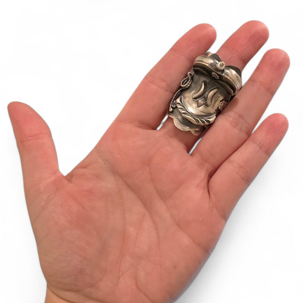 Tim Yazzie Sterling Saddle Ring