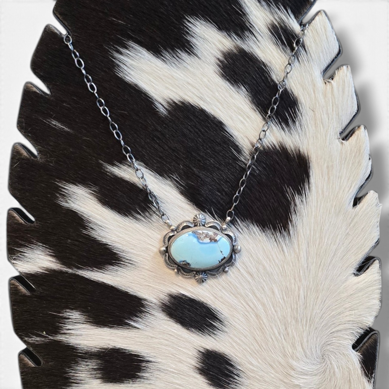 Bennie Ramone Golden Hills & Sterling Necklace Max 19.5 inches