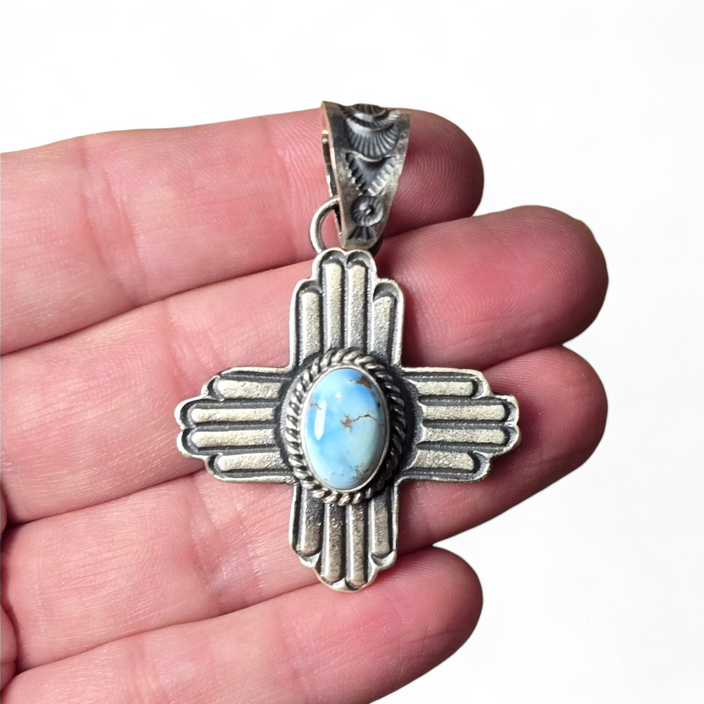 Kevin Billah Golden Hills & Sterling Zia Pendant (wholesale cost)