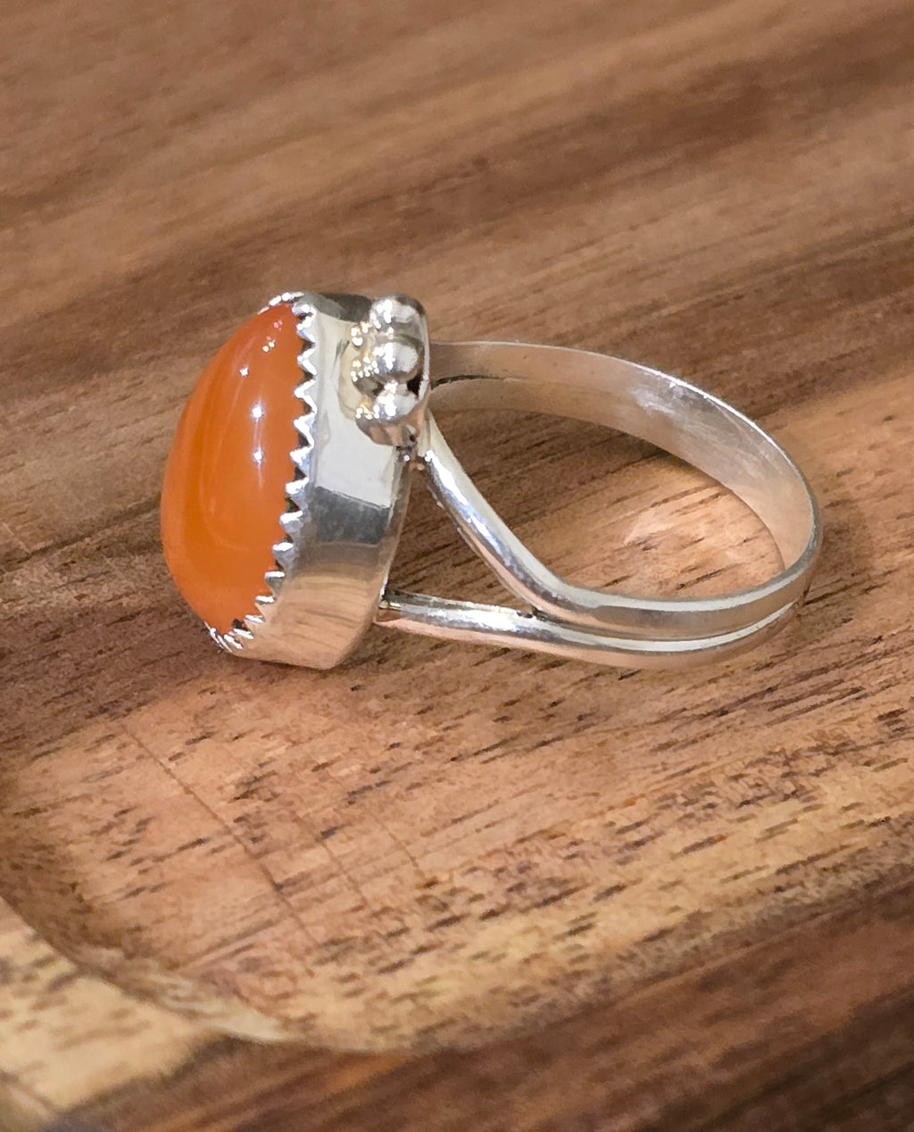 Carnelian & Sterling Ring