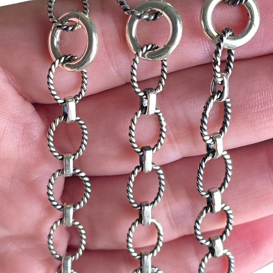 Handmade Sterling Link Chain Necklace