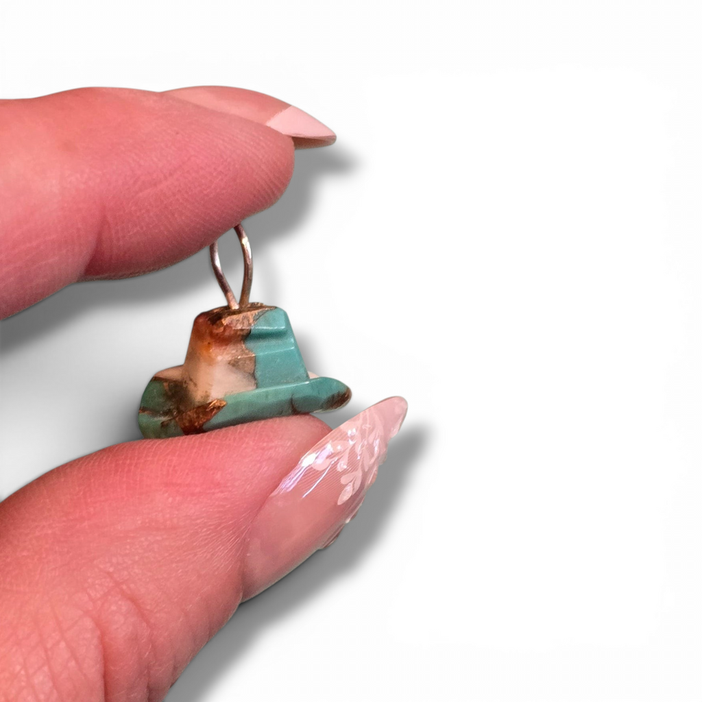Native Made Cowboy Hat Fetish Pendant
