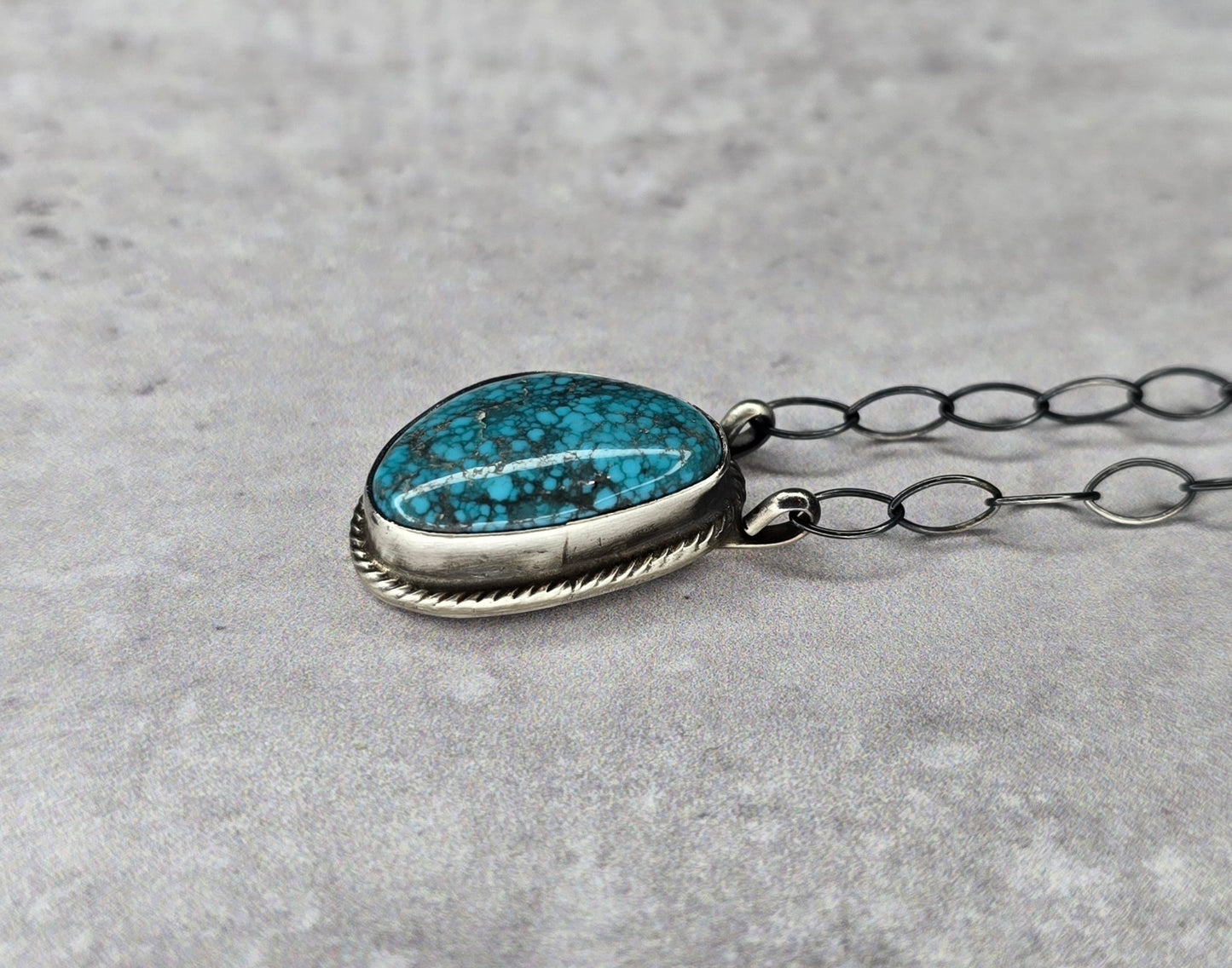 Kingman Turquoise and Sterling Necklace *Includes a FREE Gift With Purchase
