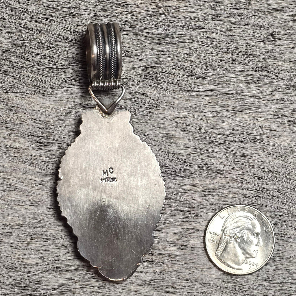 Michael Calladitto Kingman Turquoise & Sterling Pendant