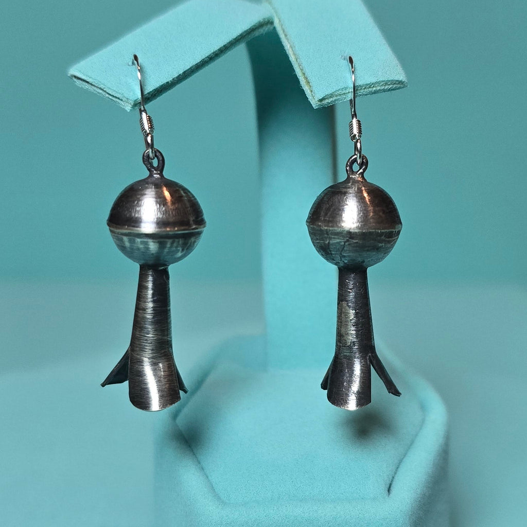 Emily Tsosie Sterling Squash Blossom Earrings