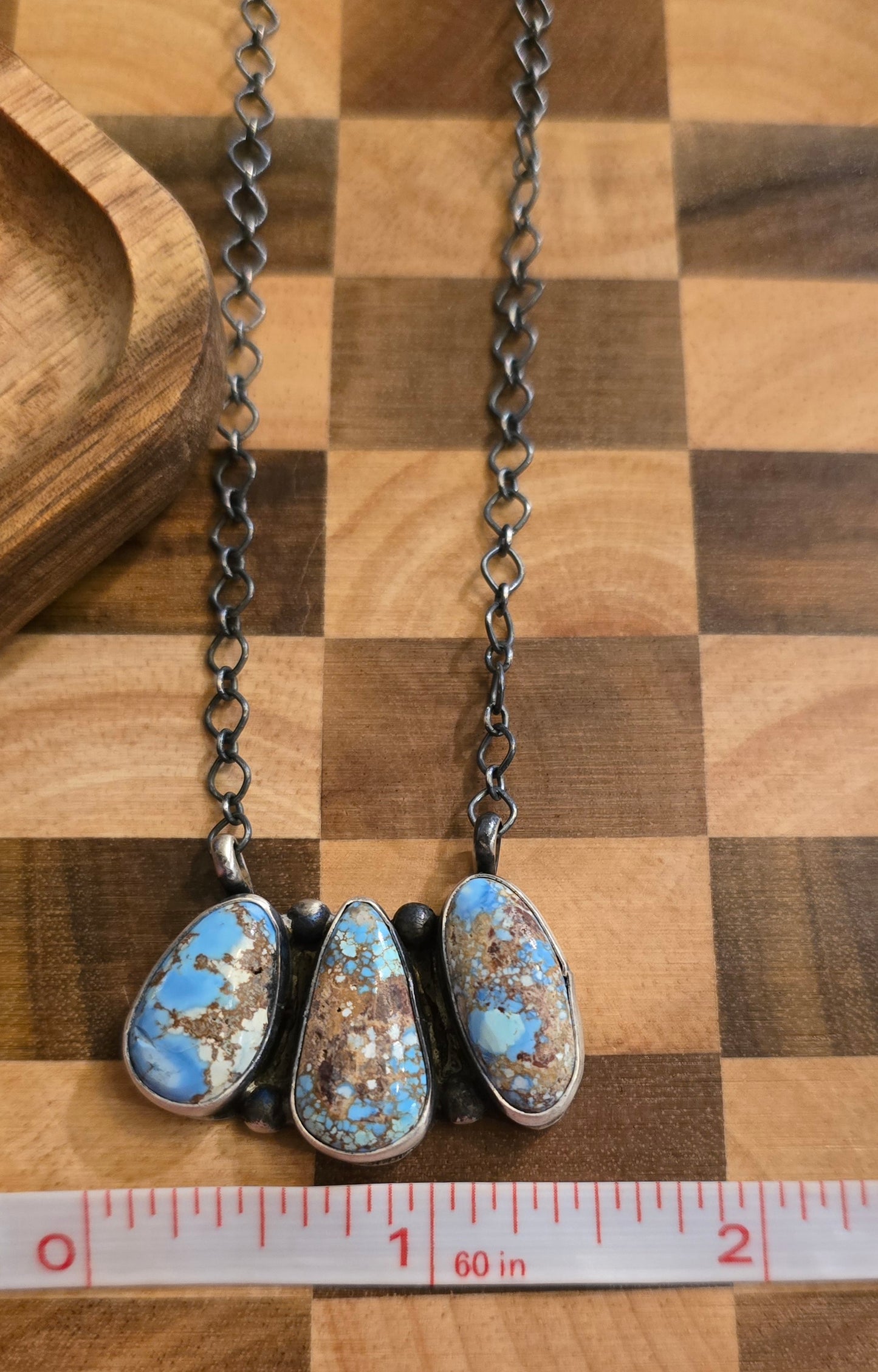 Golden Hills and Sterling Silver Necklace