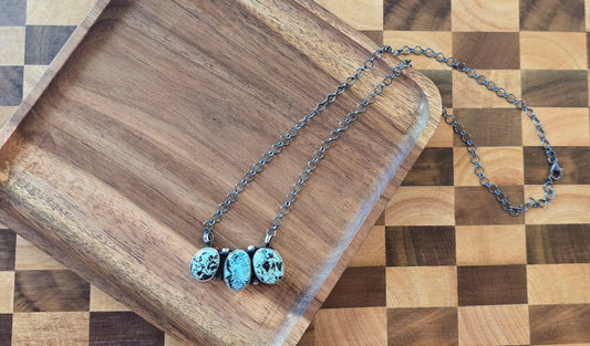 Black Jack and Sterling Necklace