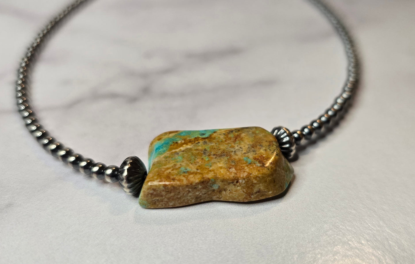 Turquoise and Sterling Choker