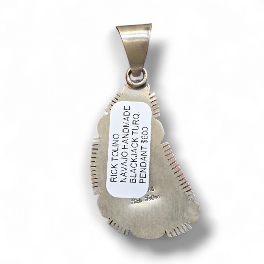 Rick Tolino Blackjack Turquoise & Sterling Pendant