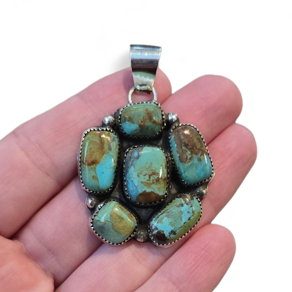 Joan Begay Royston Turquoise & Sterling Pendant
