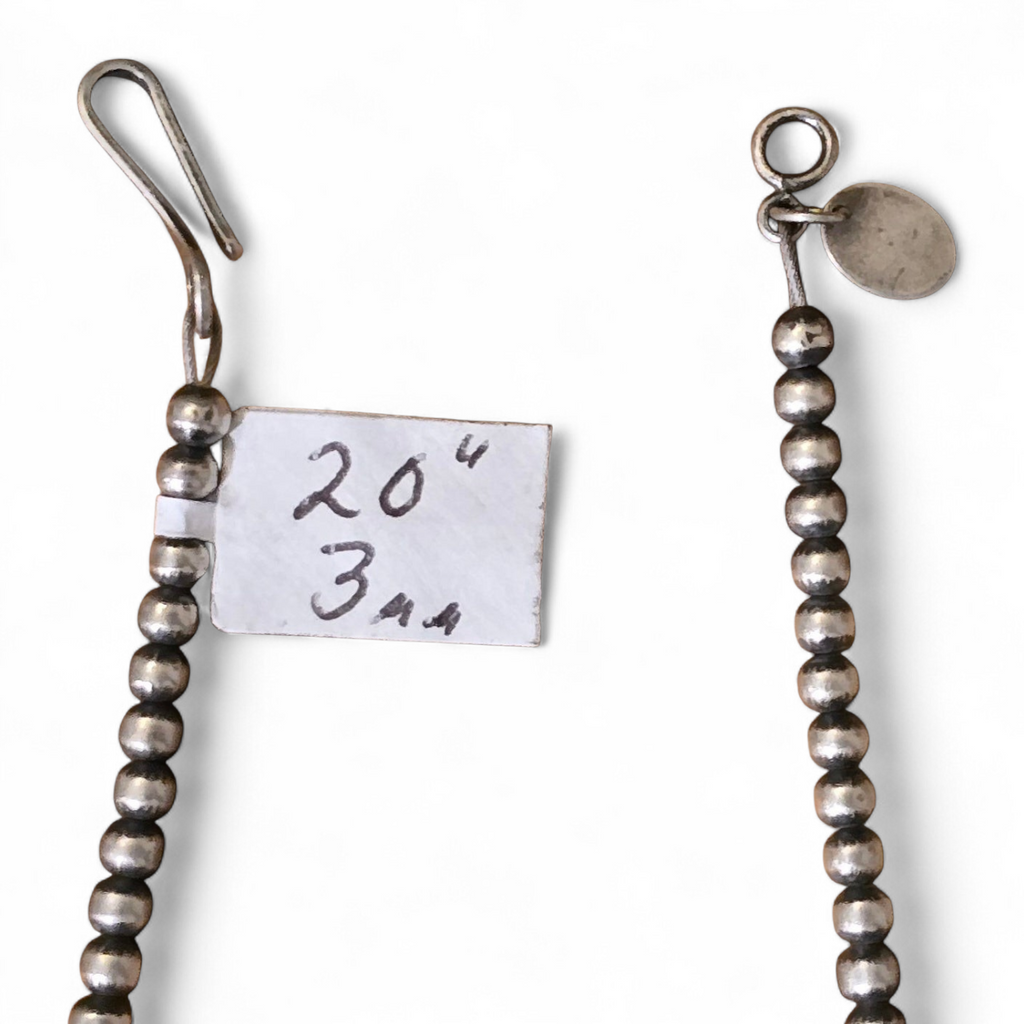 3mm Sterling Pearl Necklace (Various Lengths)