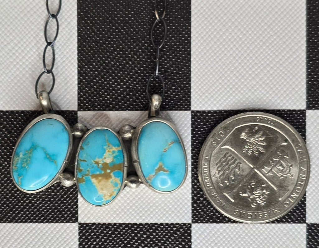 Blue Ridge Turquoise and Sterling  Necklace