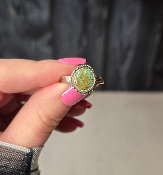 Turquoise and Sterling Ring Size 7