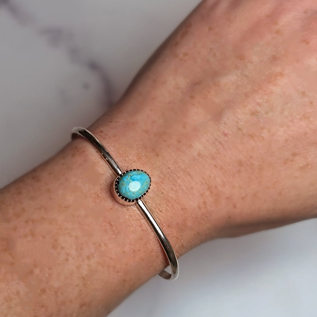 Native Made Sterling & Turquoise Cuff