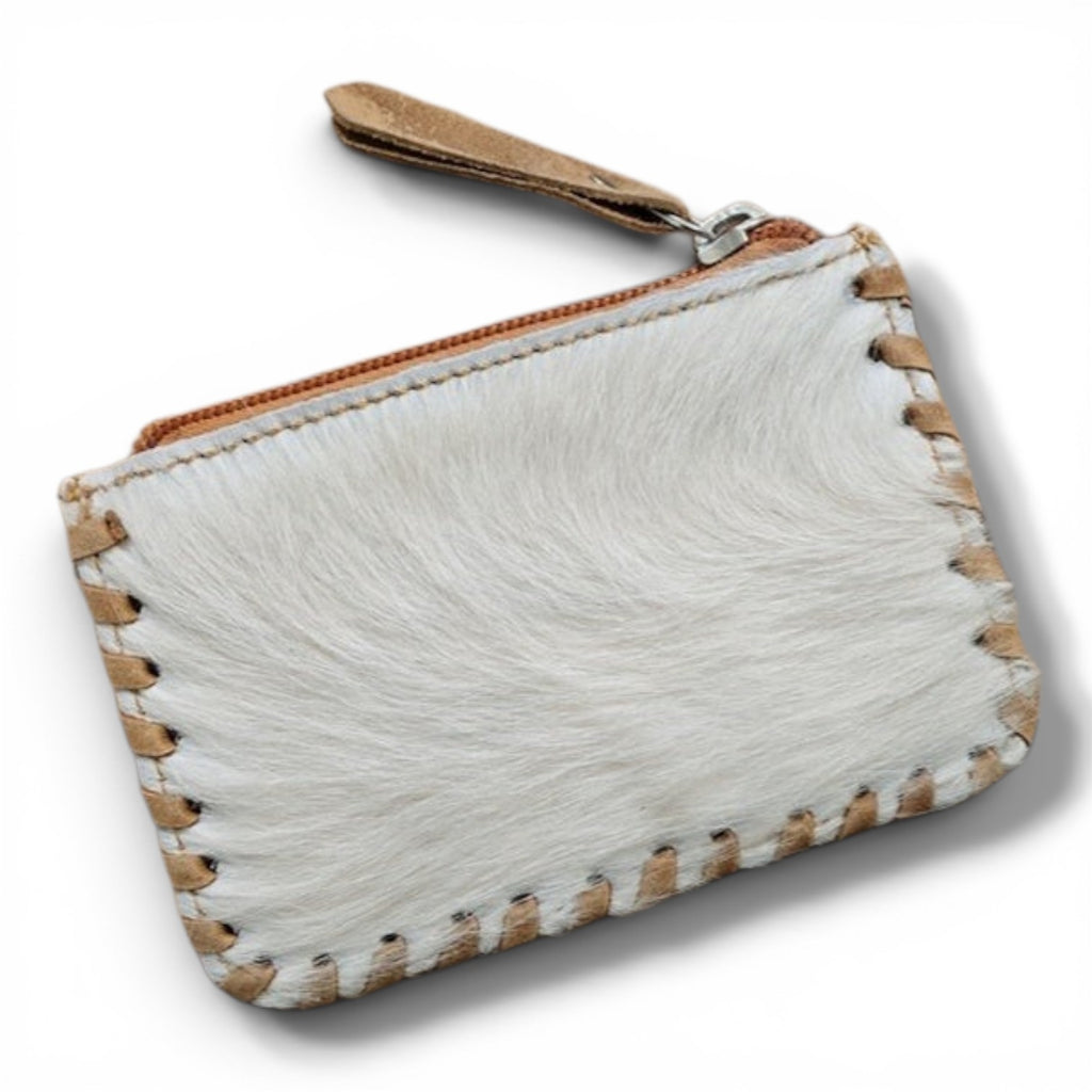 Tooled Leather & Hide Coin Purse