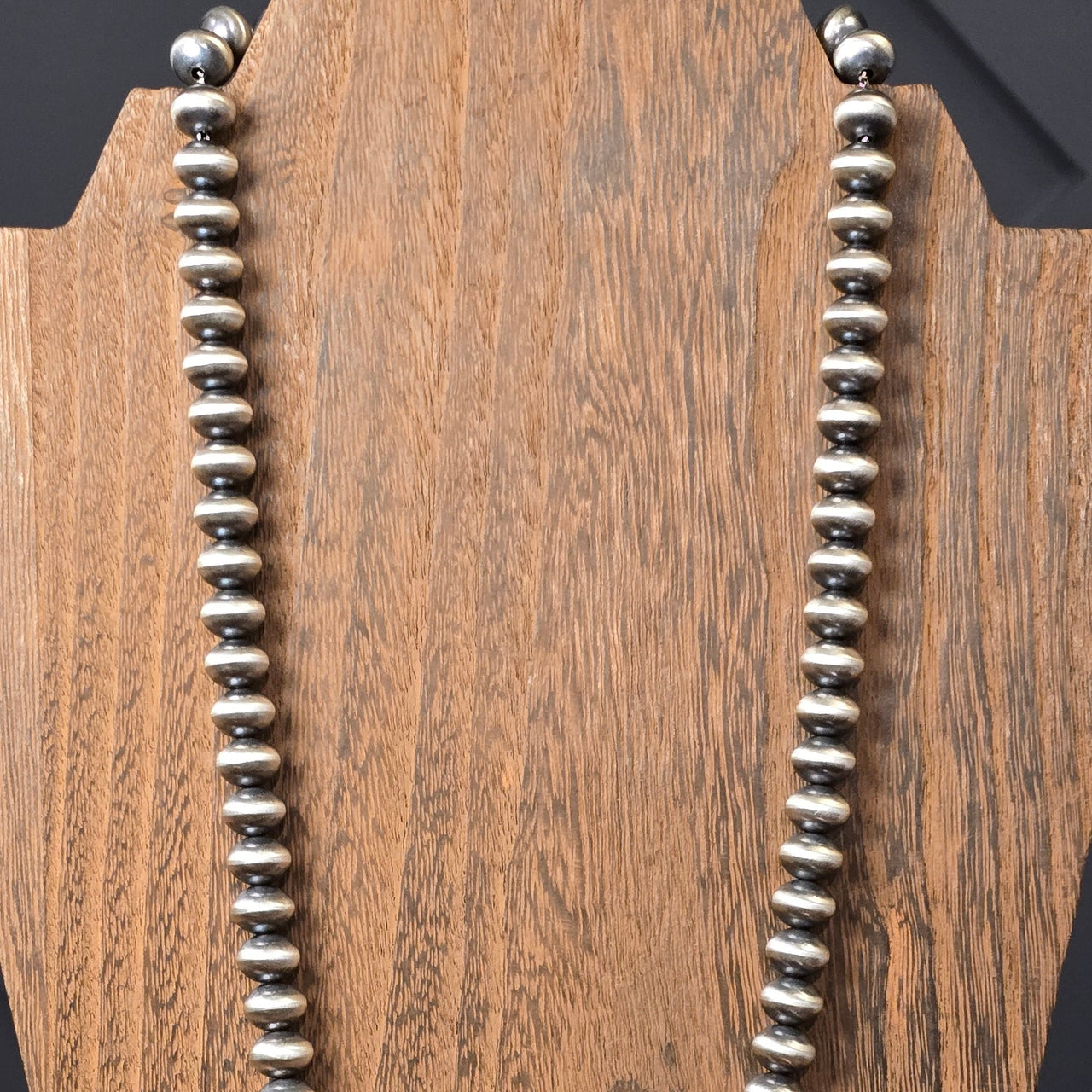 10mm, 1/2 Semi Round Navajo Pearl Necklace