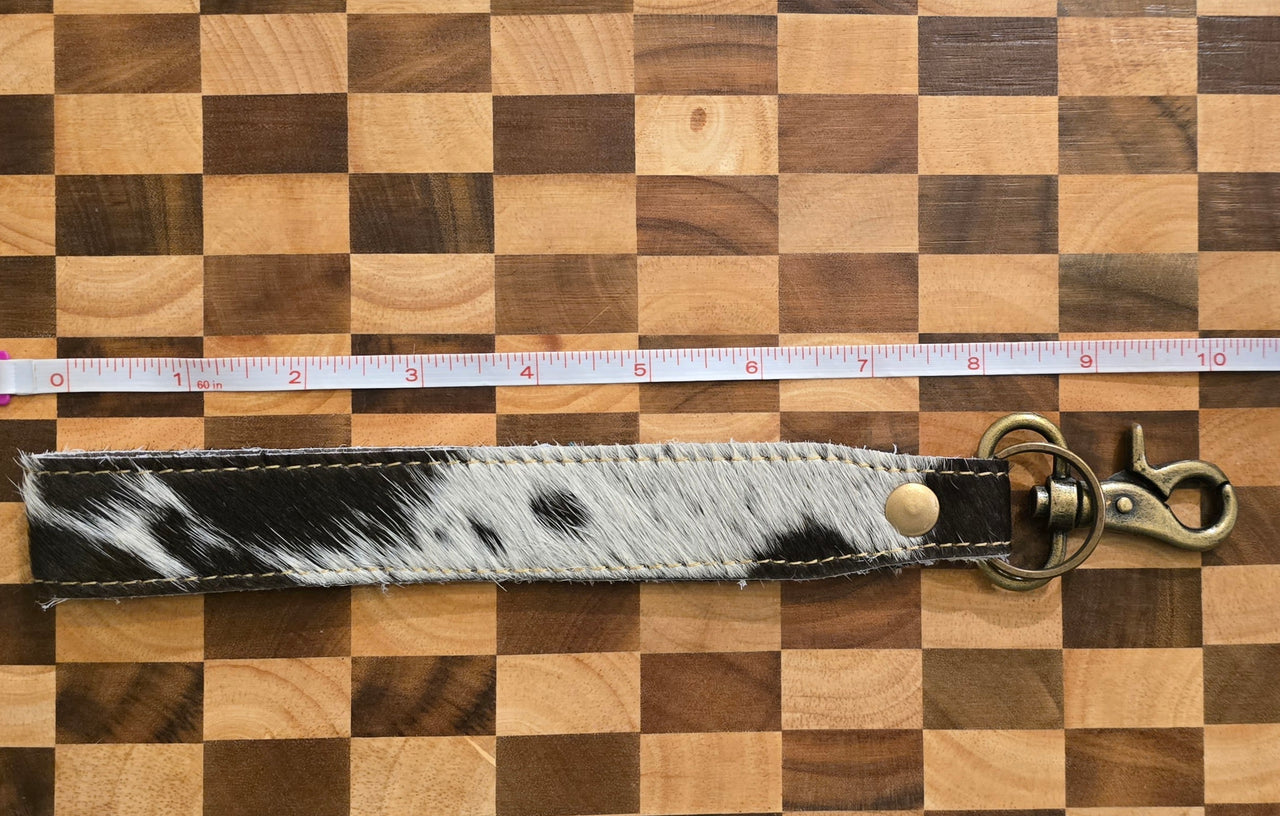 (Clearance) Myra Hair-on Hide Reversible Key Fob