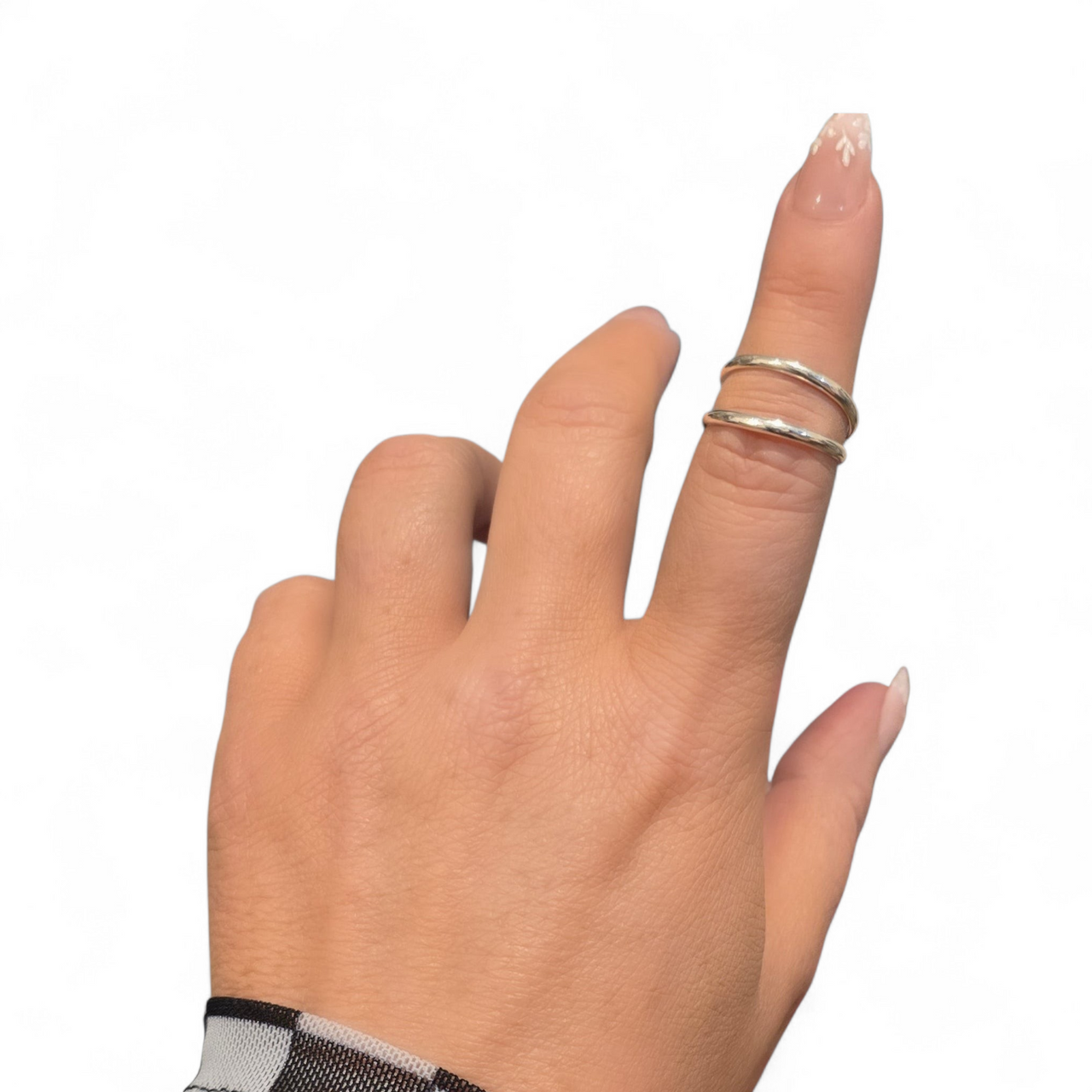 Sterling Double Band Ring Size 7