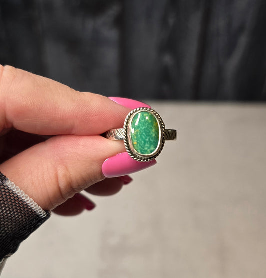Turquoise and Sterling Ring Size 8