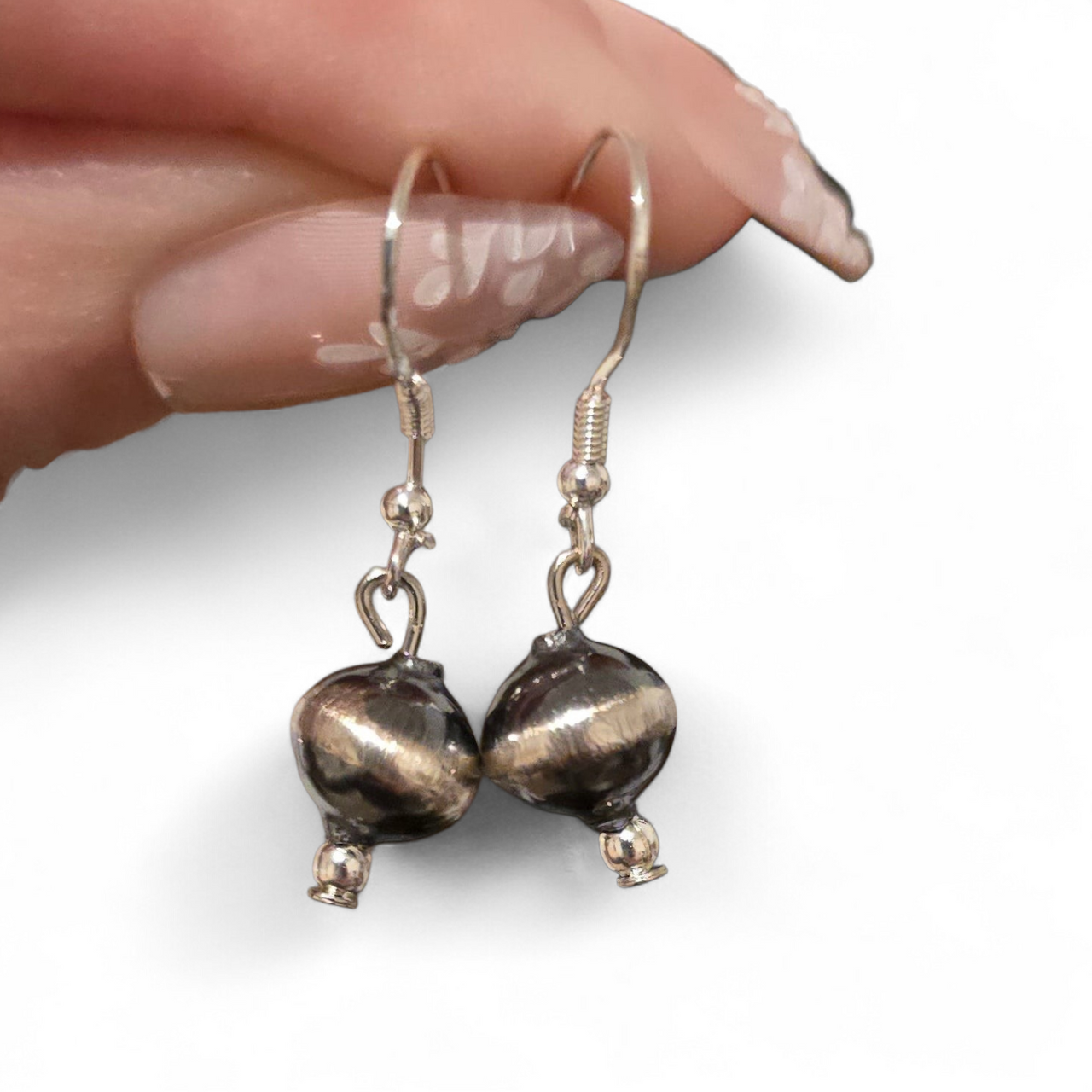 Treva Jim 8mm Navajo Pearl Earrings