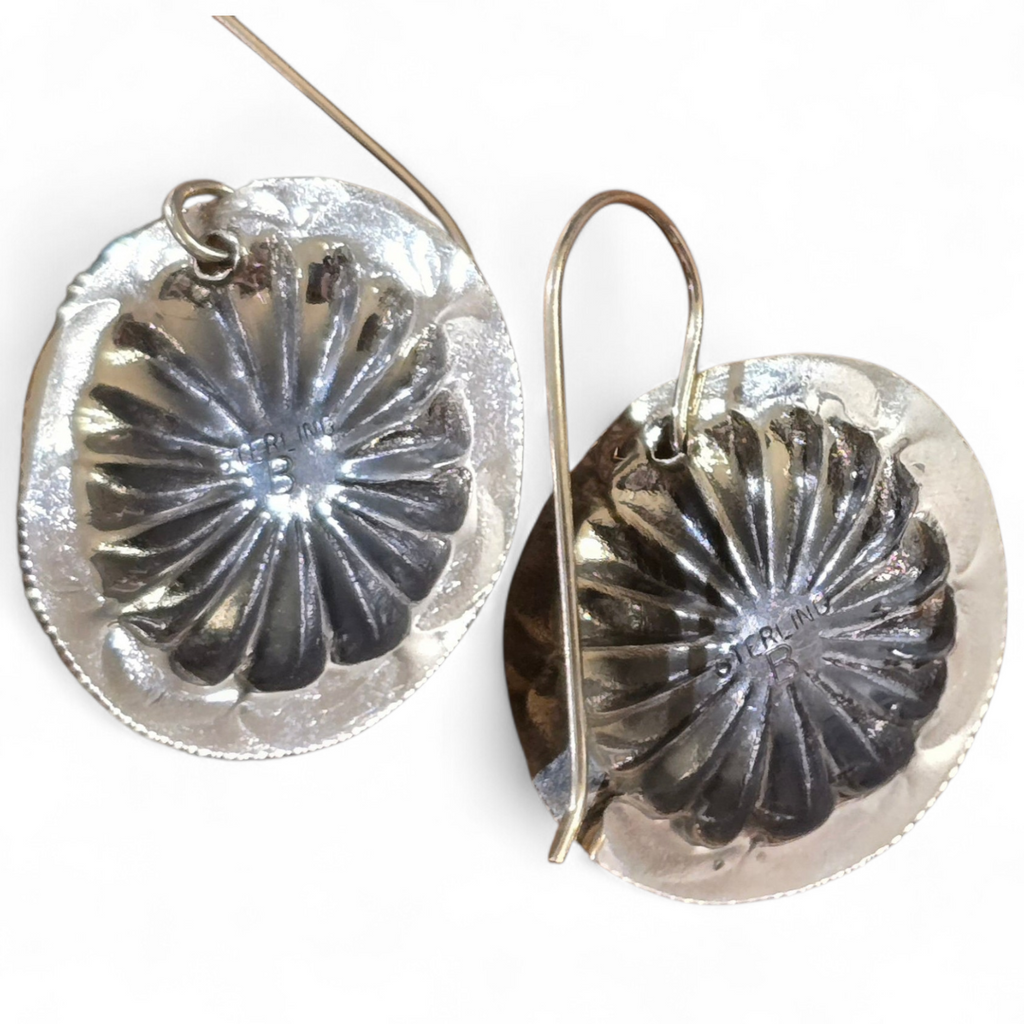 Purple Spiny & Repoussé Sterling Earrings (wholesale cost)