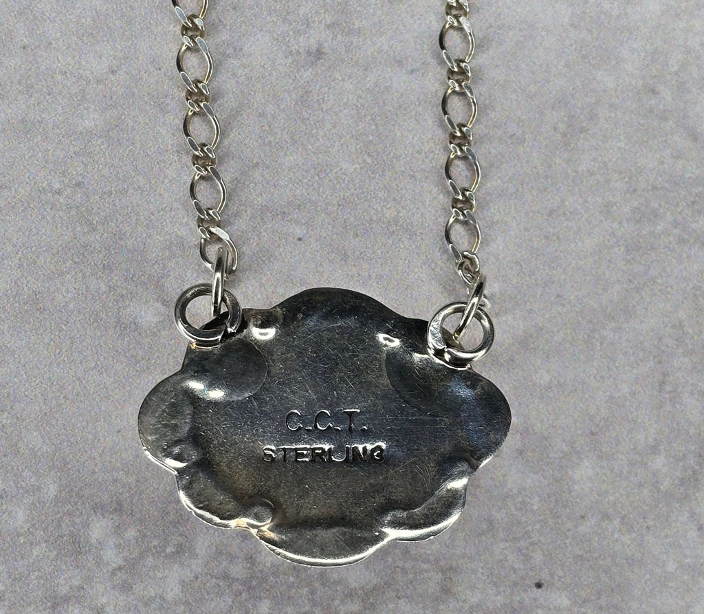 Purple Spiny and Sterling Necklace