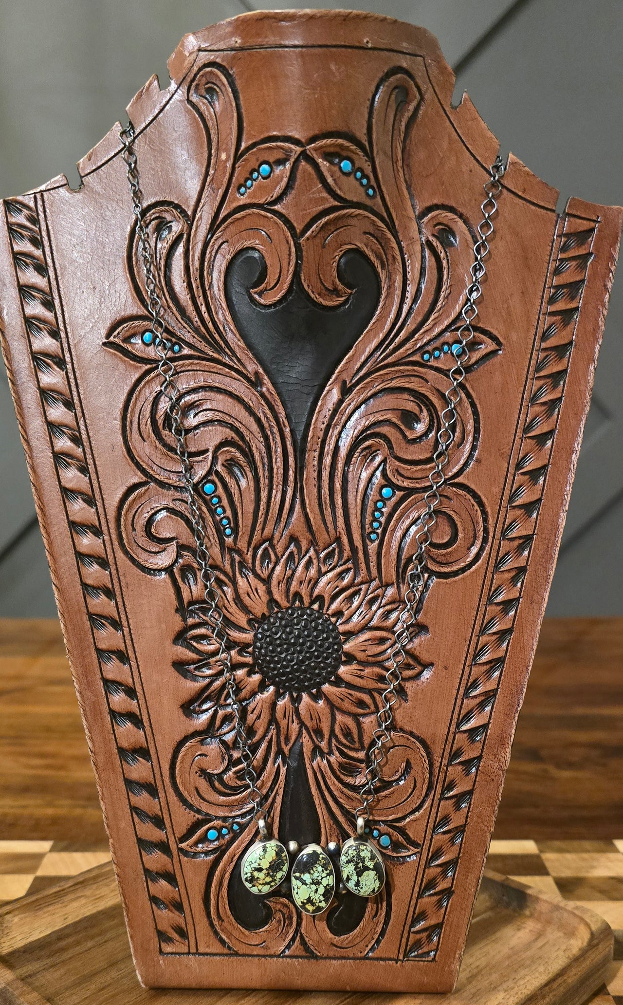 Blackjack Turquoise & Sterling Necklace