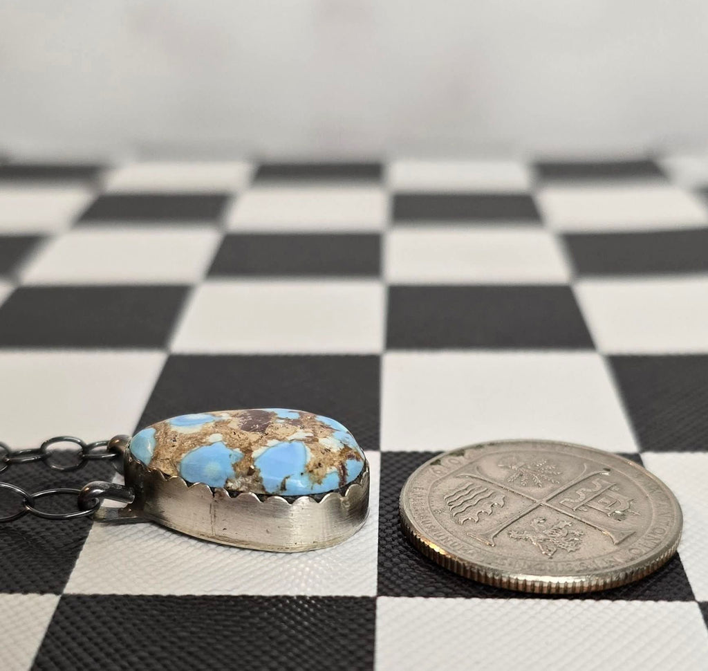 Golden Hills and Sterling Necklace