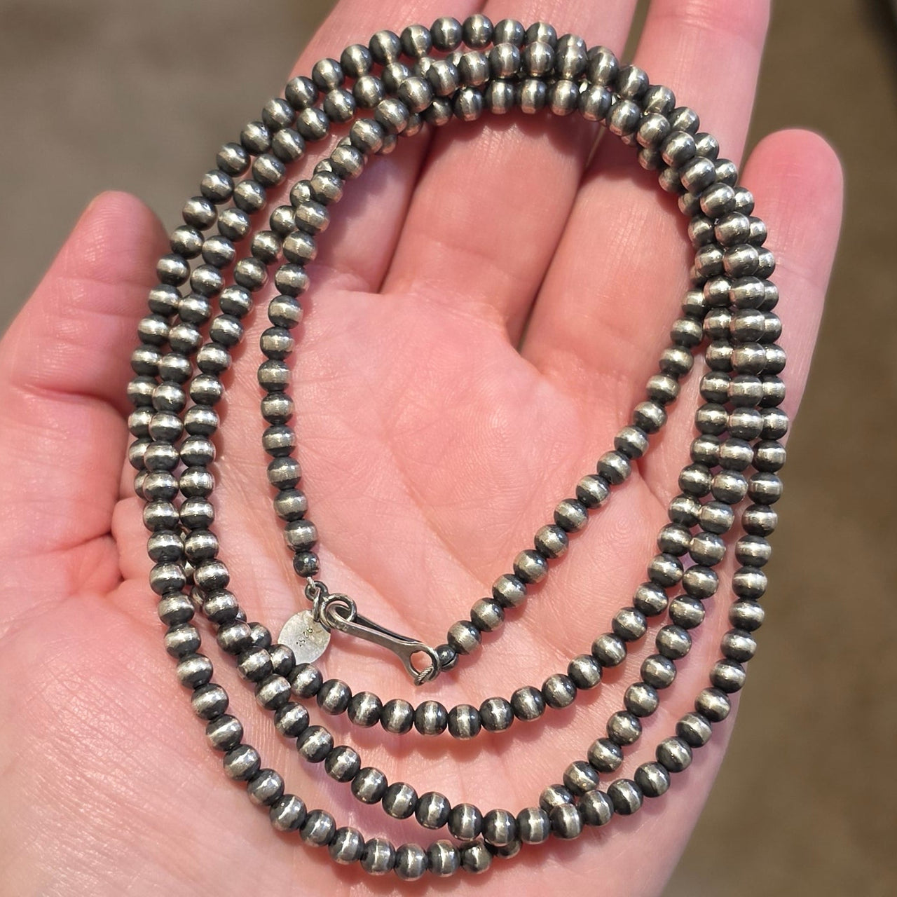 4mm Sterling Pearls 36 inches