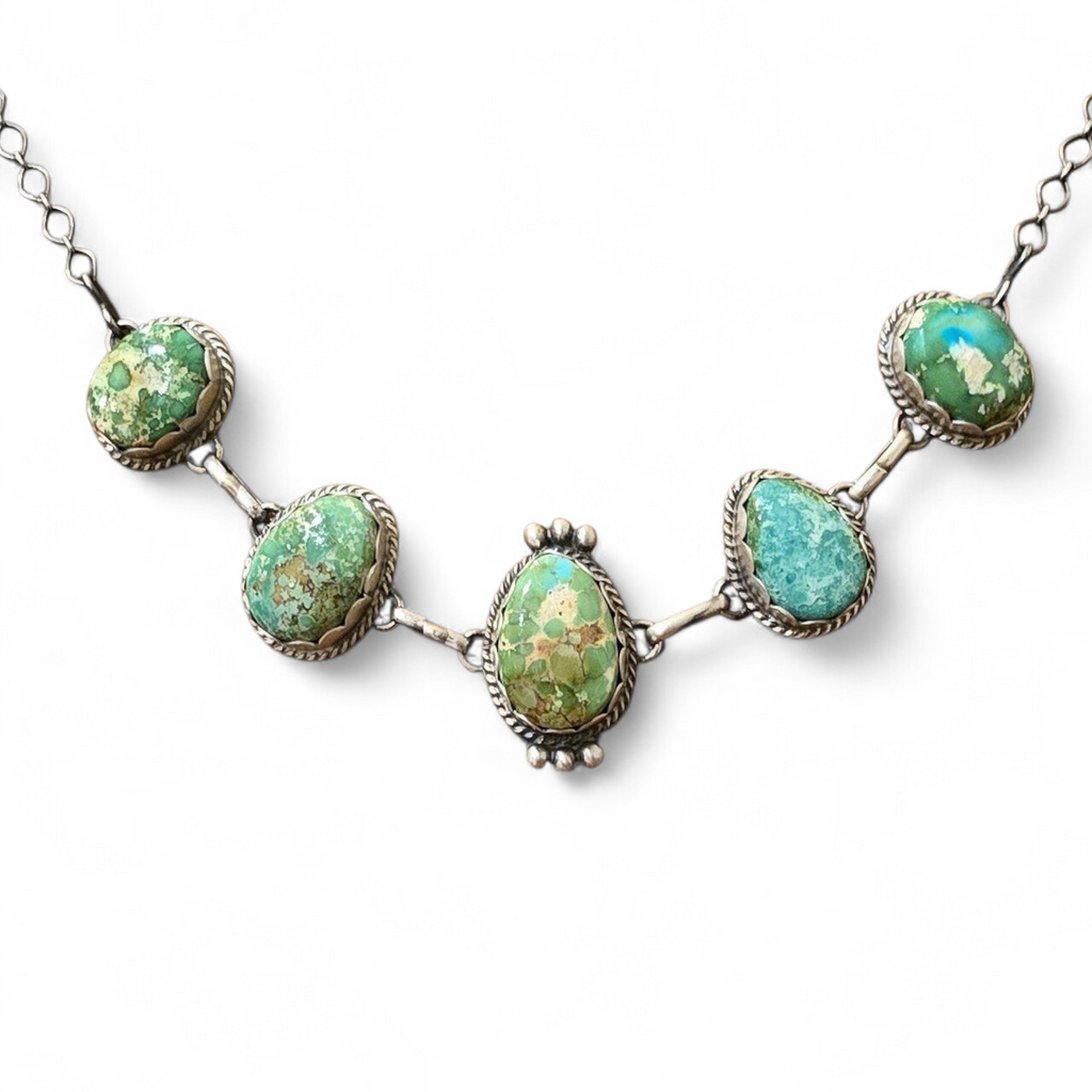 LeTricia Largo Emerald Valley Turquoise & Sterling Choker