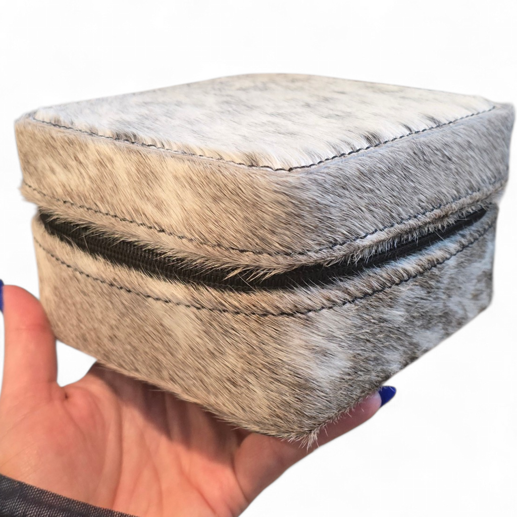 Leather & Hide Small Jewelry Box