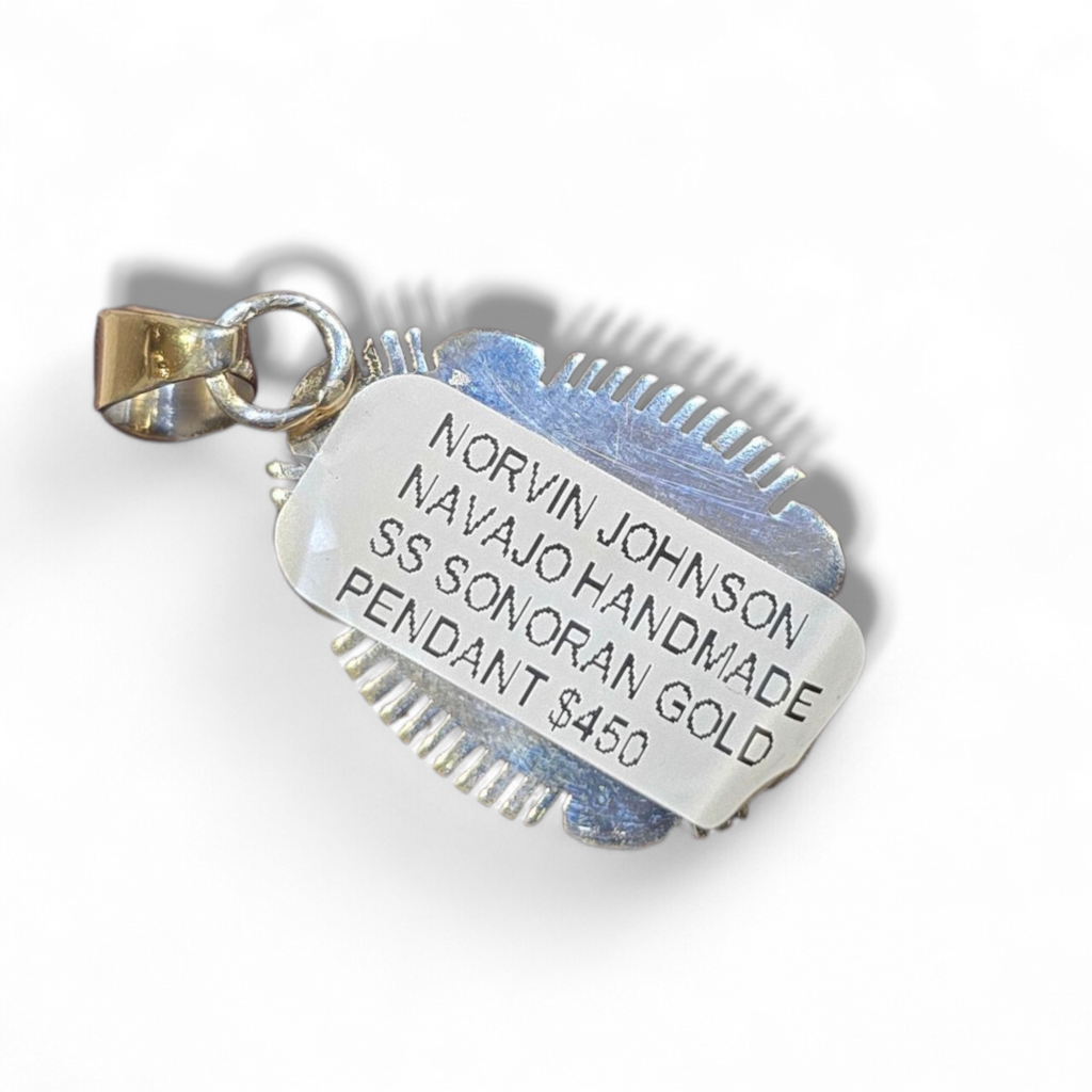 Norvin Johnson Sonoran Gold & Sterling Pendant