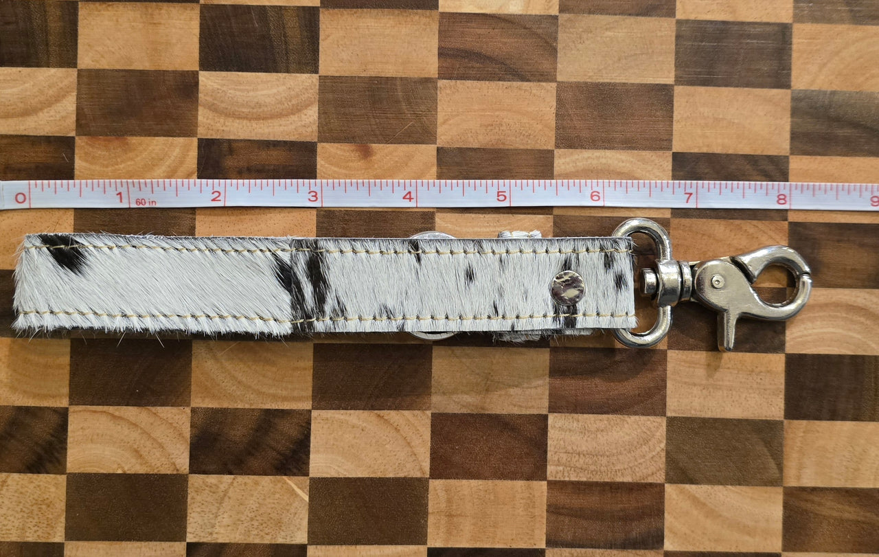 (Clearance) Myra Hair-on Hide Reversible Key Fob